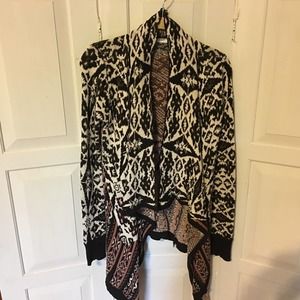 Blu Pepper Tribal Waterfall Cardigan Sweater